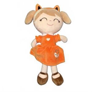 Gloveleya Fox girl soft plush baby doll, babys first doll 18"